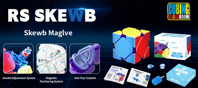 MoYu RS MagLev Skewb Speed Cube Stickerless